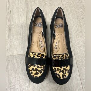 Sofft Shoe Black and Tan Parkdale High Heels